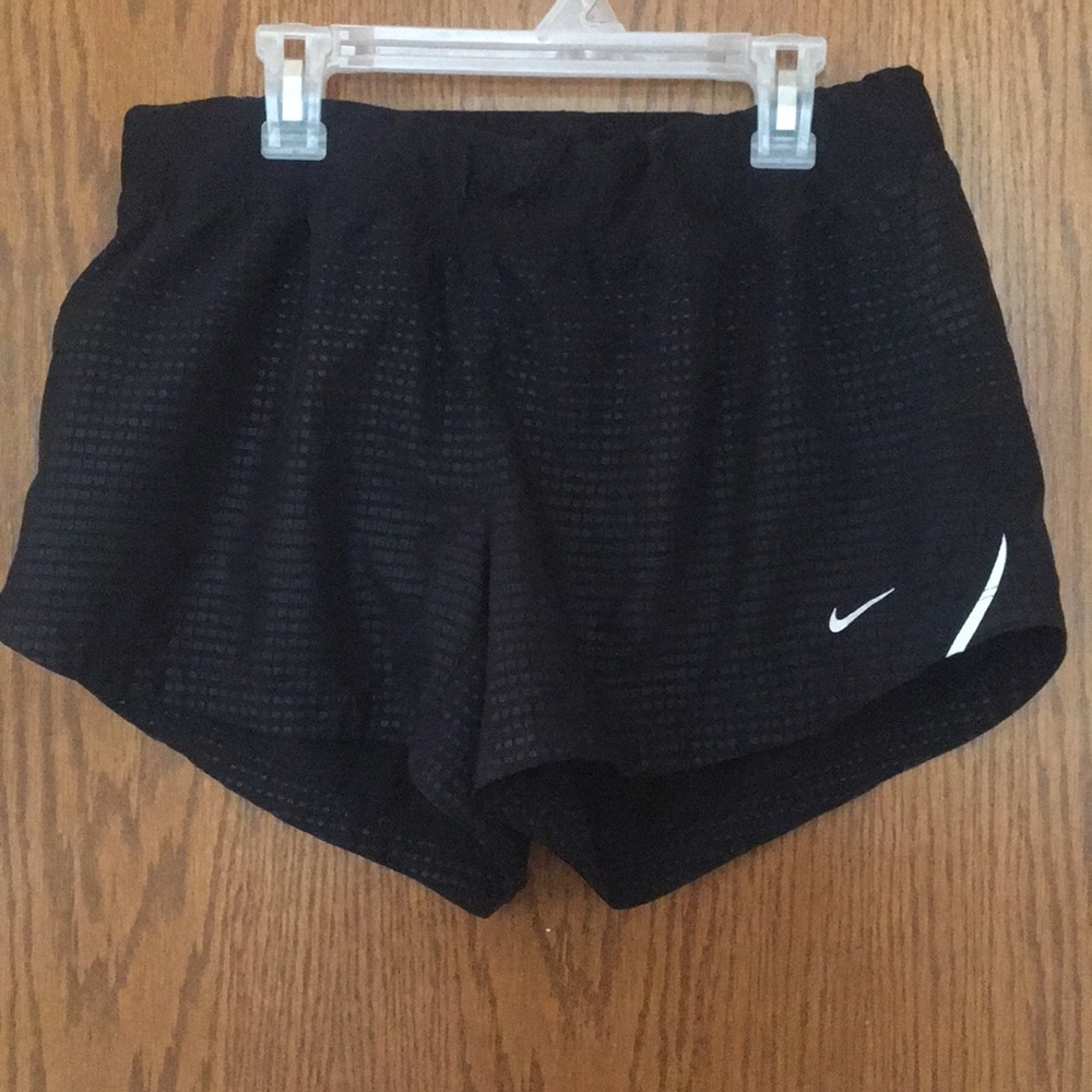 Black nike running shorts